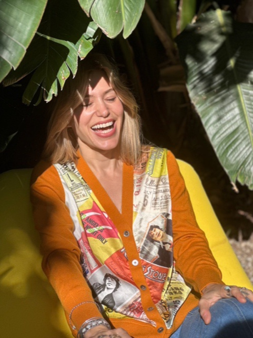 Stoned Immaculate Backstage Pass Cardigan in Cashmere